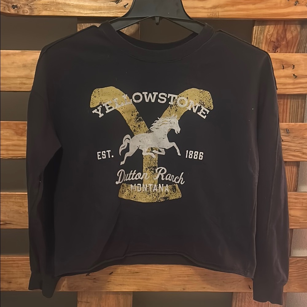 Yellowstone Dutton Ranch Black Sweatshirt